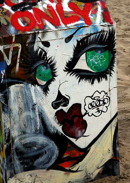 Trash Can at Venice Beach Art Wall - Face 