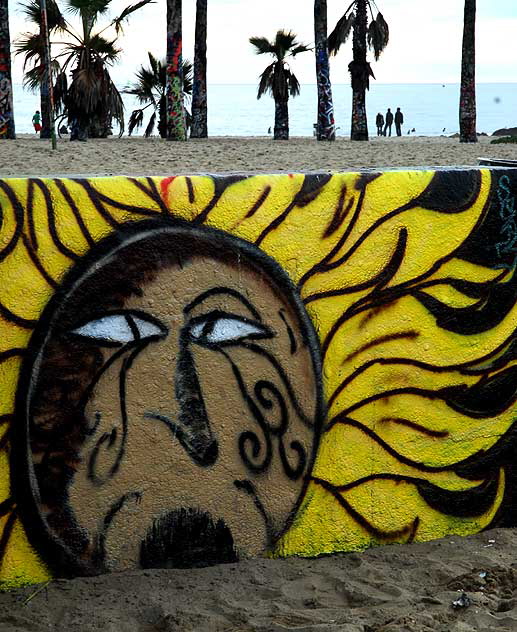Sun at Venice Beach Art Wall 
