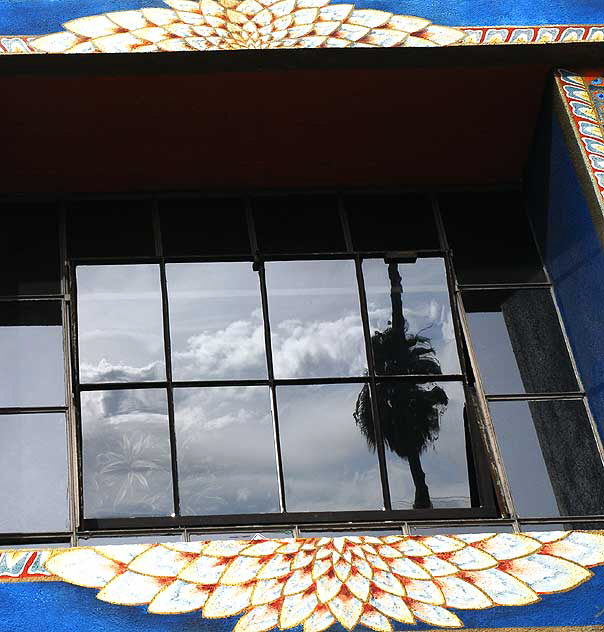 Building with Peacock Mural, Beverly Boulevard at Martel, West Los Angeles