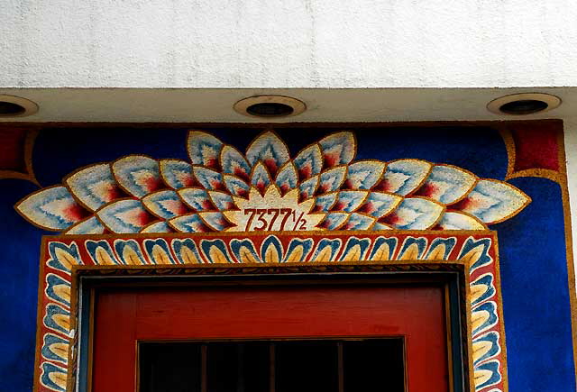 Building with Peacock Mural, Beverly Boulevard at Martel, West Los Angeles