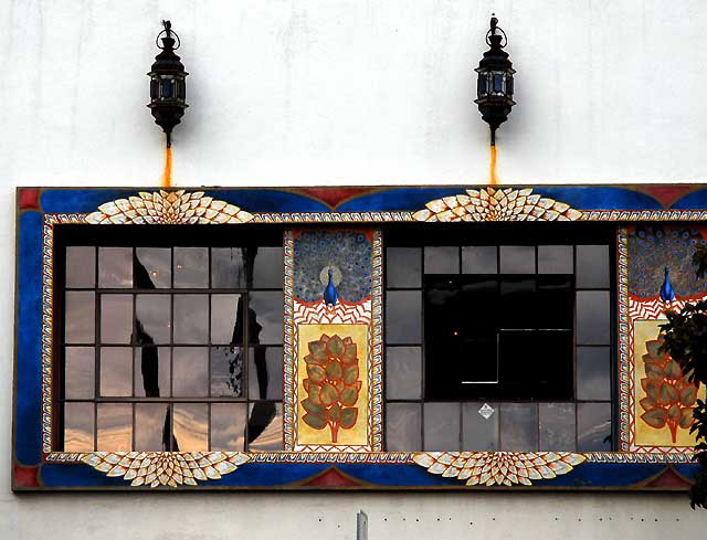 Building with Peacock Mural, Beverly Boulevard at Martel, West Los Angeles