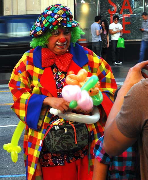 Balloon Man on Hollywood Boulevard, Tuesday, January 5, 2010