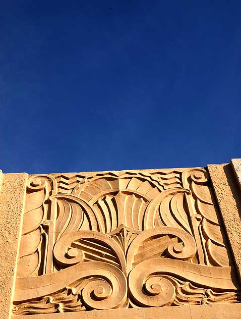 Art Deco detail, southeast corner of Santa Monica Boulevard and Cole