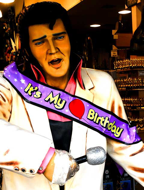 Fiberglass Elvis at Hollywood Souvenirs, southwest corner of Hollywood and Highland, Friday, January 8, 2010 Fiberglass Elvis at Hollywood Souvenirs, southwest corner of Hollywood and Highland, Friday, January 8, 2010