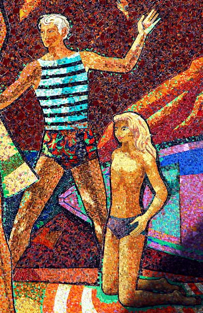 Millard Sheets mosaic mural at the former Home Savings of America building at 2600 Wilshire Boulevard in Santa Monica Millard Sheets mosaic mural at the former Home Savings of America building at 2600 Wilshire Boulevard in Santa Monica