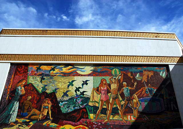 Millard Sheets mosaic mural at the former Home Savings of America building at 2600 Wilshire Boulevard in Santa Monica Millard Sheets mosaic mural at the former Home Savings of America building at 2600 Wilshire Boulevard in Santa Monica