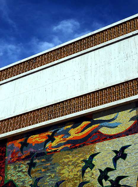 Millard Sheets mosaic mural at the former Home Savings of America building at 2600 Wilshire Boulevard in Santa Monica Millard Sheets mosaic mural at the former Home Savings of America building at 2600 Wilshire Boulevard in Santa Monica
