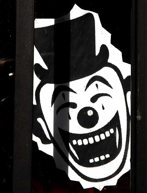Clown Sticker, Hollywood Boulevard Clown Sticker, Hollywood Boulevard