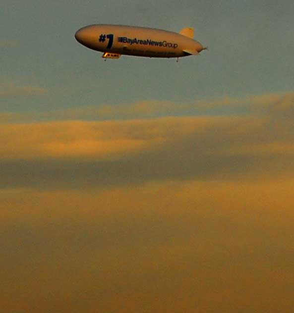 Airship Ventures Zeppelin NT over Hollywood, Saturday, January 16, 2010