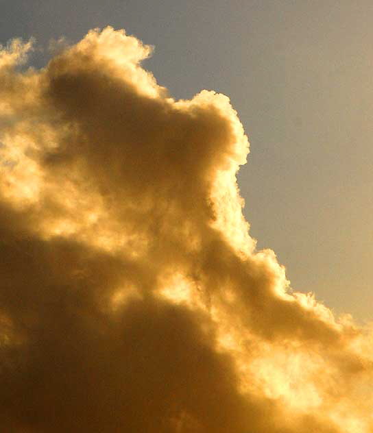 Clouds over Hollywood, late afternoon, between storms, Monday, January 18, 2010