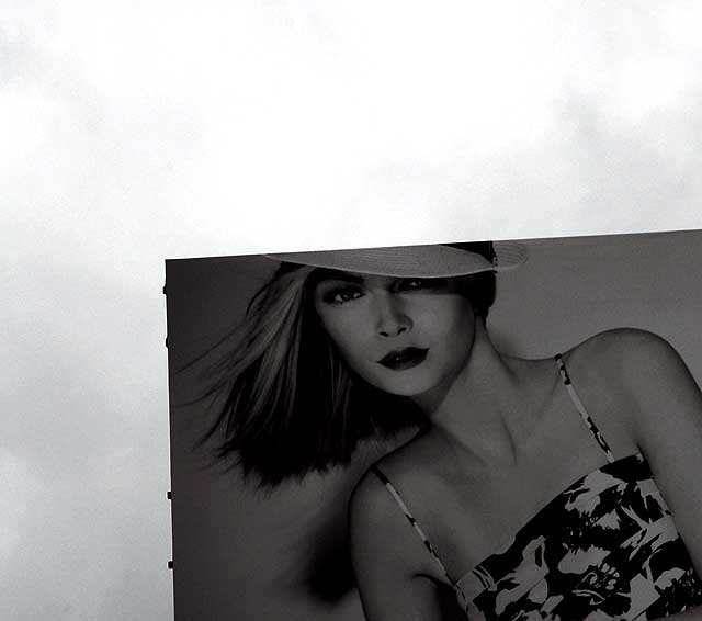 Woman with Hat, billboard on the Sunset Strip