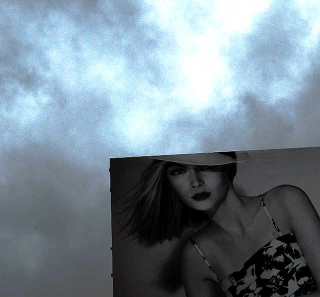 Woman with Hat, billboard on the Sunset Strip