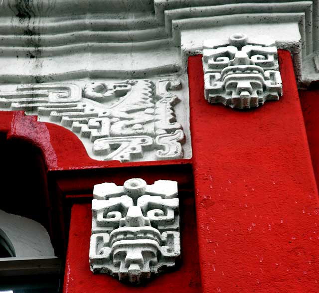 "Aztec Building" on Sunset Boulevard between Silverlake and Echo Park