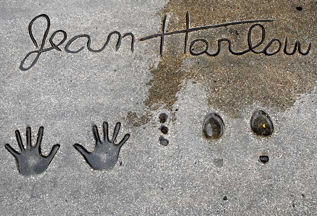 Footprints at Grauman's Chinese Theater - Jean Harlow 