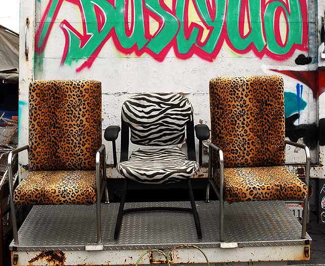Chairs at Nick Metropolis, props and antiques, La Brea and First, south of Hollywood