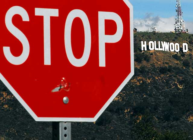 Stop Hollywood - View from Mulholland Drive