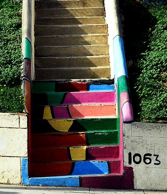 Painted Stairs, 1063 Hyperion Avenue, near Sunset, Silverlake