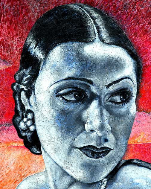 Dolores Del Rio mural on Hudson, Hollywood Dolores Del Rio mural on Hudson, Hollywood