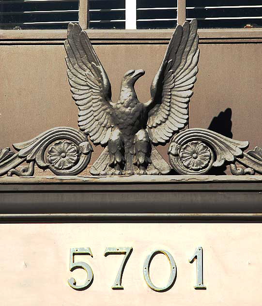 Detail of former bank at 5701 Hollywood Boulevard, East Hollywood