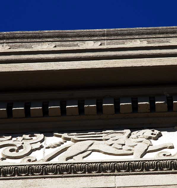 Detail of former bank at 5701 Hollywood Boulevard, East Hollywood
