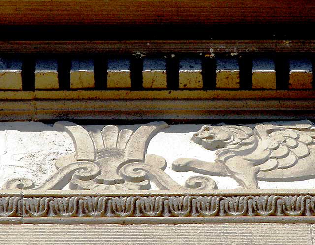 Detail of former bank at 5701 Hollywood Boulevard, East Hollywood