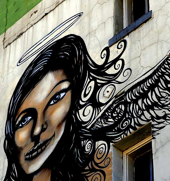 Angel at Sunset and Normandie, East Hollywood