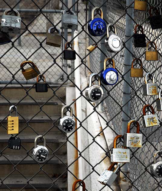 Locks on a Fence, East Hollywood