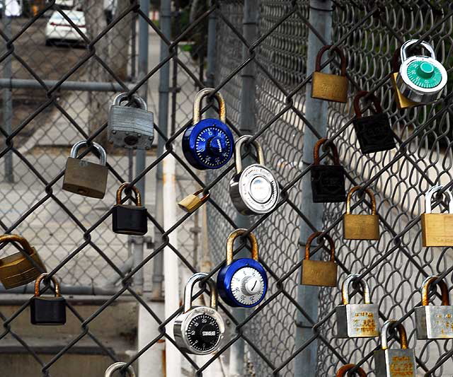 Locks on a Fence, East Hollywood