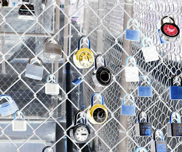 Locks on a Fence, East Hollywood