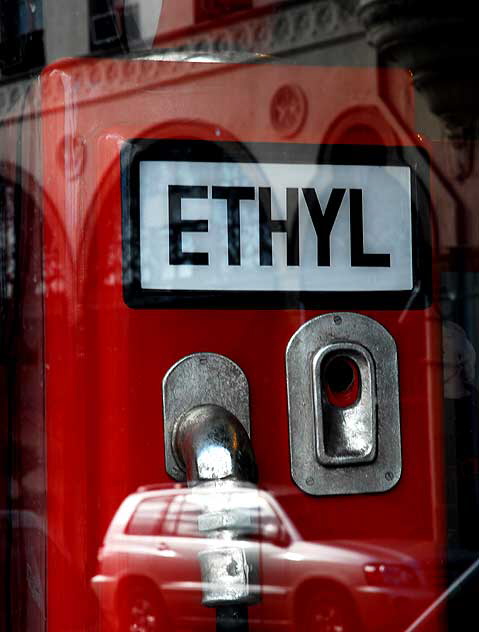 "Ethyl" - window of the Bettie Page Store, Hollywood Boulevard at Cherokee