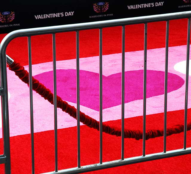 Preparing for the premiere of Garry Marshall's "Valentine's Day" at the Chinese Theater on Hollywood Boulevard on Monday, February 8, 2010