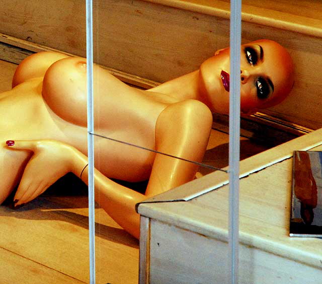 Mannequin torso on shop floor, Hollywood Boulevard