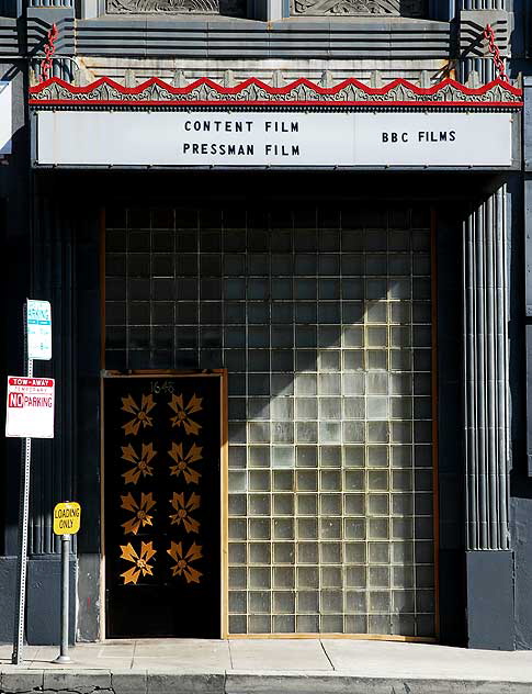 Art Deco door, Wilcox at Hollywood Boulevard