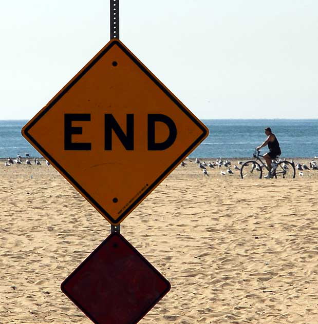 End Sign, Playa Del Rey, Tuesday, February 16, 2010