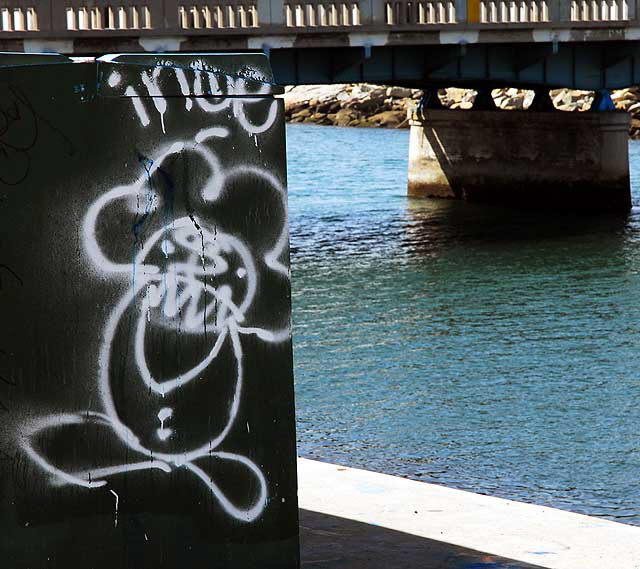 Graffiti Man, Playa Del Rey, Tuesday, February 16, 2010