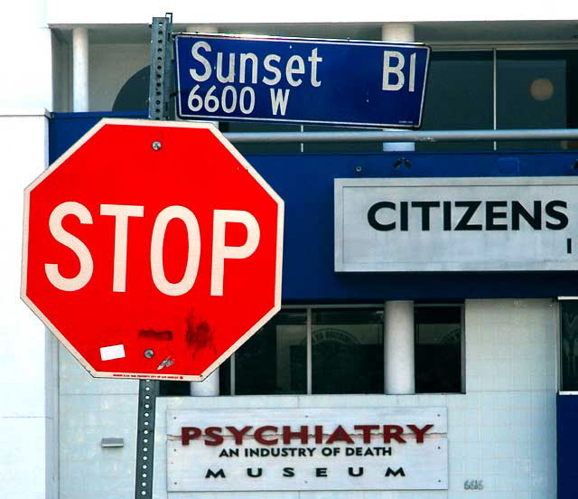 Scientology "Psychiatry: An Industry of Death" Museum - Sunset Boulevard, Hollywood