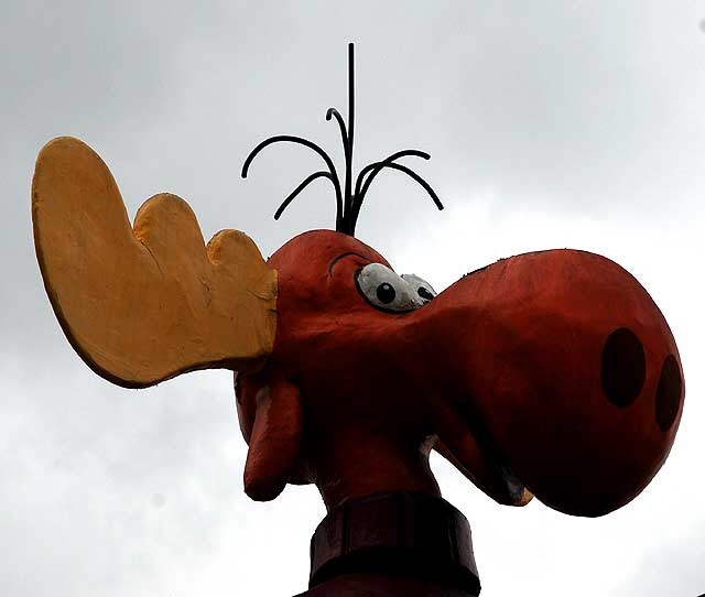 Bullwinkle, fiberglass figure at the former Jay Ward Enterprises on the Sunset Strip