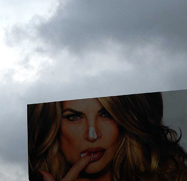 Kirstie Alley billboard, Sunset Boulevard, Hollywood