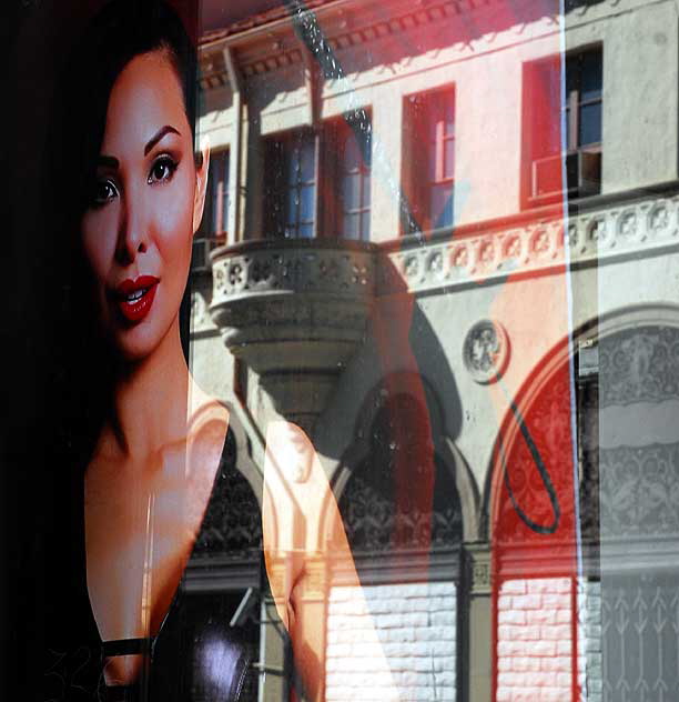 Window of the Bettie Page Store, Hollywood Boulevard at Cherokee