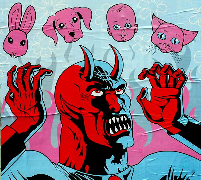 Devil poster, Melrose Avenue