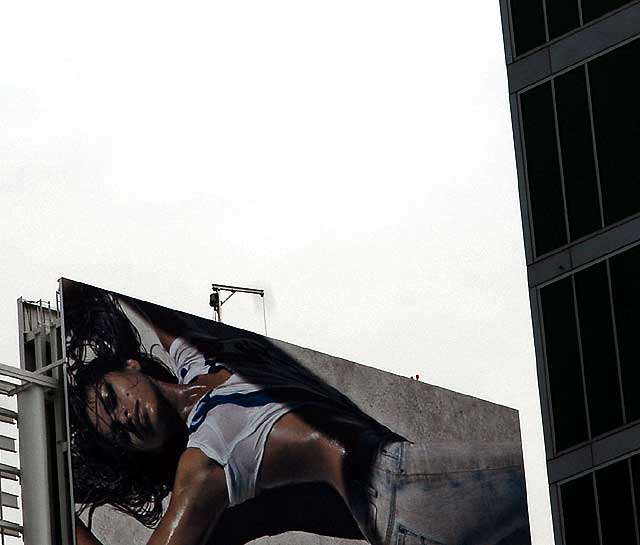 Guess billboard above the W Hotel at Hollywood and Vine 