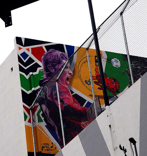 Nike soccer court on the roof of the Ricardo Montalbn Theater on Vine, Hollywood