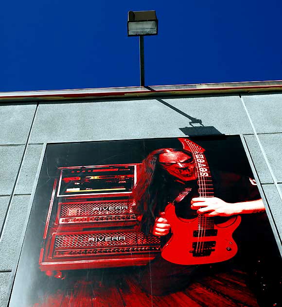 Wall photograph, Guitar Center, 7425 West Sunset Boulevard, Hollywood 