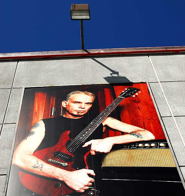 Wall photograph, Guitar Center, 7425 West Sunset Boulevard, Hollywood 