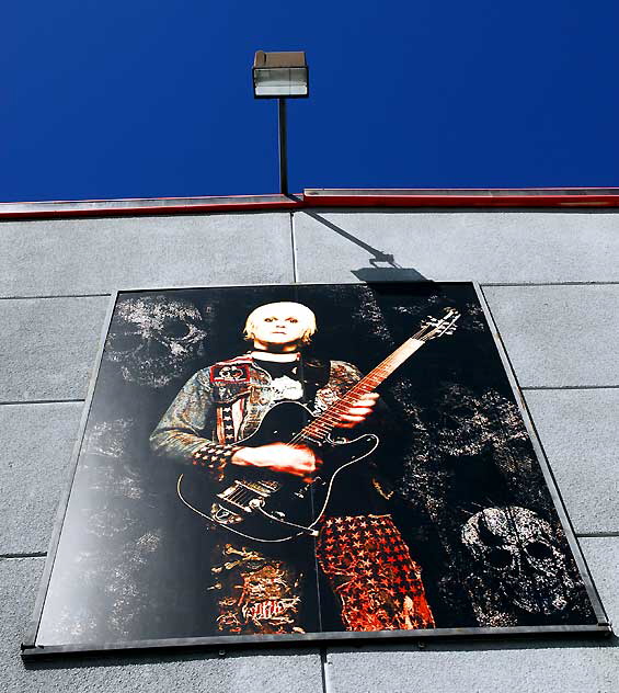 Wall photograph, Guitar Center, 7425 West Sunset Boulevard, Hollywood 