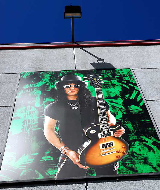 Wall photograph, Guitar Center, 7425 West Sunset Boulevard, Hollywood 