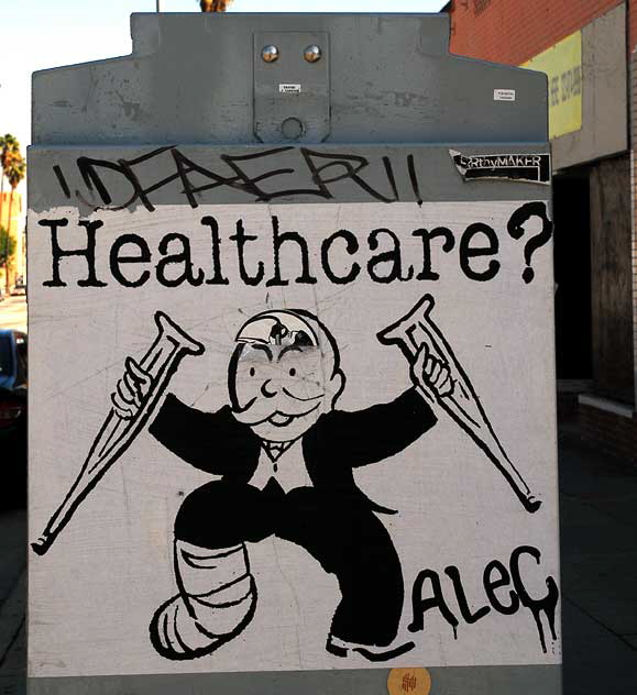 Healthcare - utility box on Sunset at Gardner, Hollywood