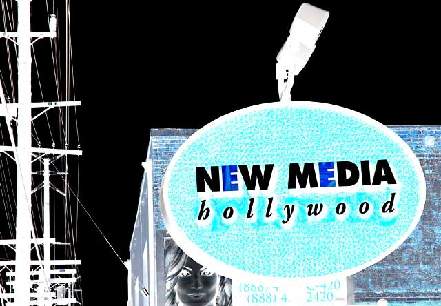 New Media Hollywood, Santa Monica Boulevard east of Vine Street, Hollywood New Media Hollywood, Santa Monica Boulevard east of Vine Street, Hollywood