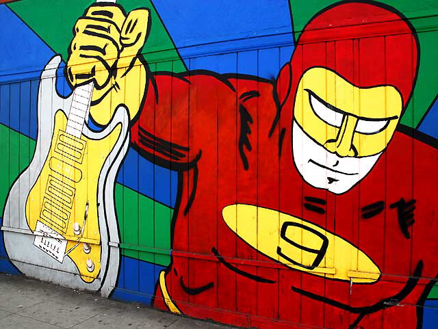 Mural at Studio 9, Santa Monica Boulevard, east of Vine Street, Hollywood Mural at Studio 9, Santa Monica Boulevard, east of Vine Street, Hollywood