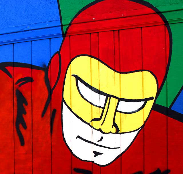 Mural at Studio 9, Santa Monica Boulevard, east of Vine Street, Hollywood Mural at Studio 9, Santa Monica Boulevard, east of Vine Street, Hollywood